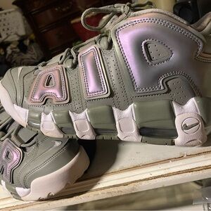 Nike AIR MORE UPTEMPO 2018 DARK STUCCO Sneakers Shoes Size 7.5 Women